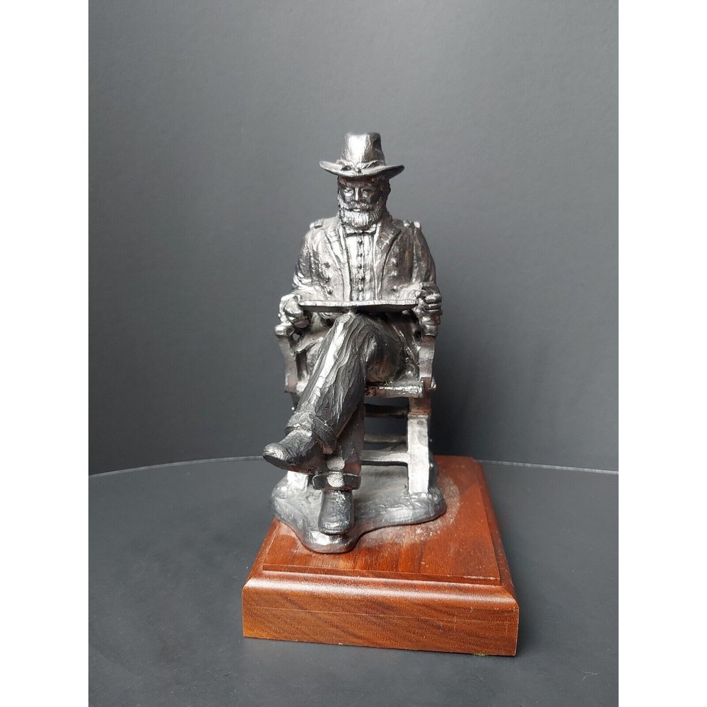 Michael Ricker Pewter Sculpture Civil War Series U.S. Grant SIGNED 1065/1500